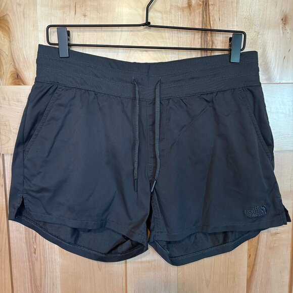 The North Face Aphrodite Shorts M Medium Dark Gray Zip Pocket - Picture 1 of 7